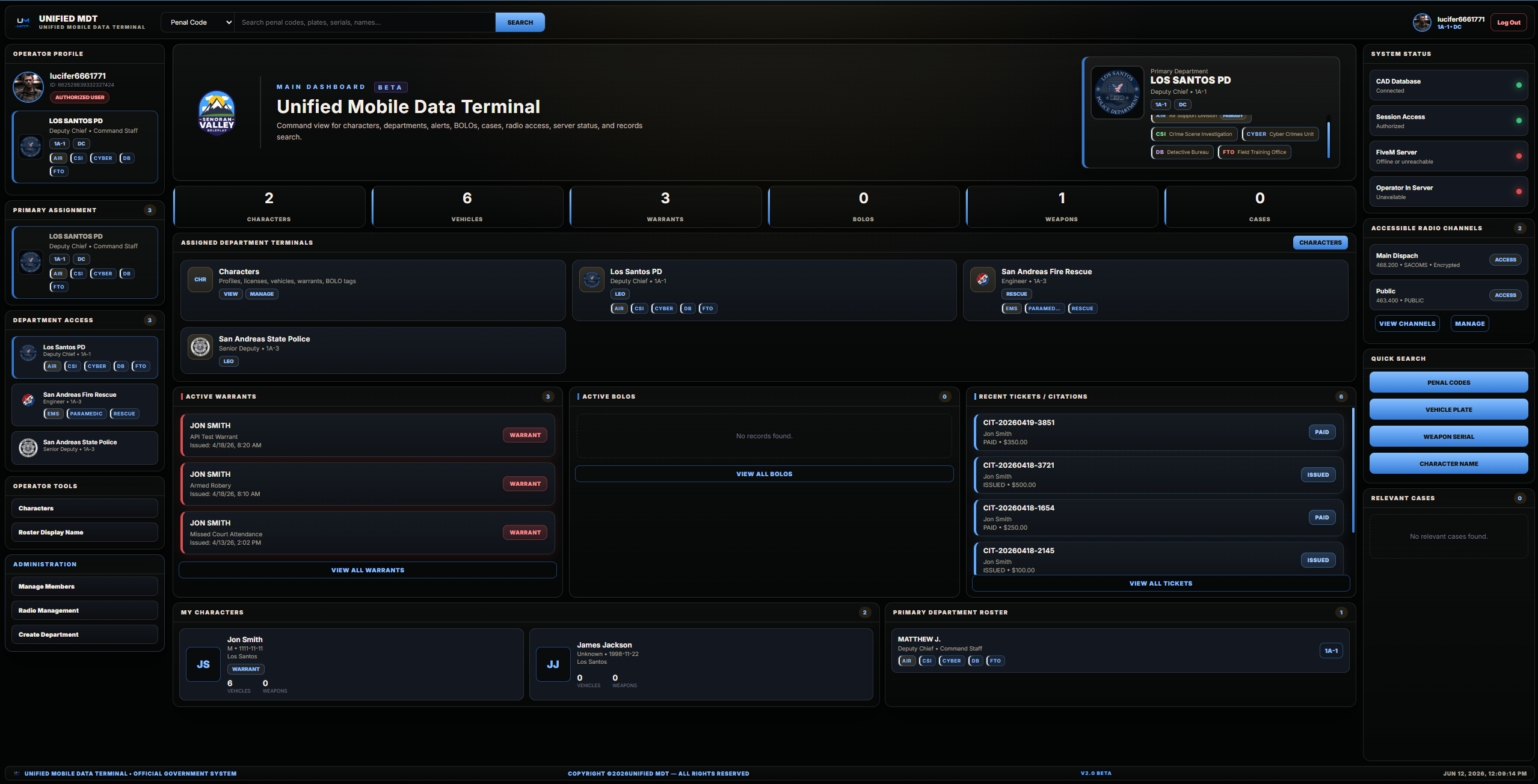 Operations Dashboard